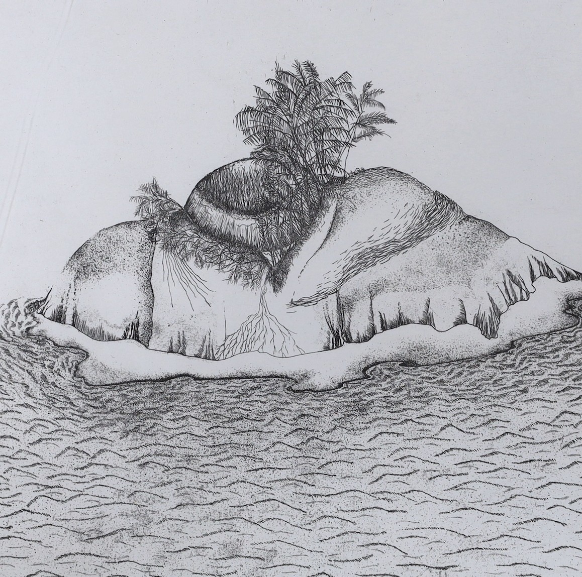 Brenda Jacobs, four etchings with aquatint, 'Bodyscapes', signed and dated '91, 22 x 22cm, framed as one